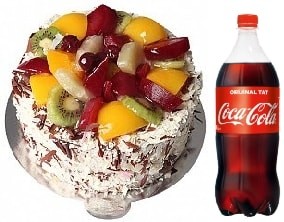4-6 Kişilik Karışık Meyveli Pasta Özel Gün Adana pasta