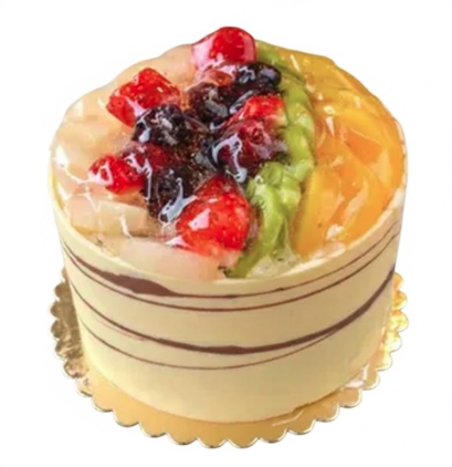 4 ile 6 kişilik karışık mevsim meyveli yaş pasta Adana pasta