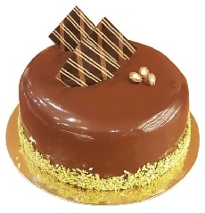 Enfes Sade Çikolatalı Küçük Boy Yuvarlak Pasta Adana pasta