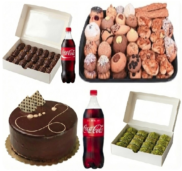 Fıstıklı Baklavalı 6-9 Kişilik Pasta Menüsü Adana pasta