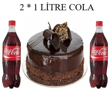 Klasik Çikolata Keyfi: Pasta ve 2x1 Lt Cola Paketi Adana pasta