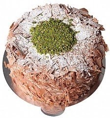 Premium 6-9 Kişilik Çikolatalı Fıstıklı Pasta Adana pasta